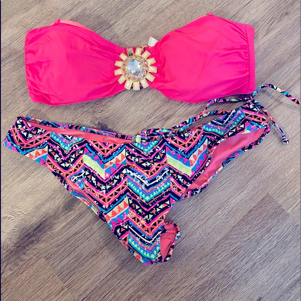 PINK/VS BATHING SUIT SET